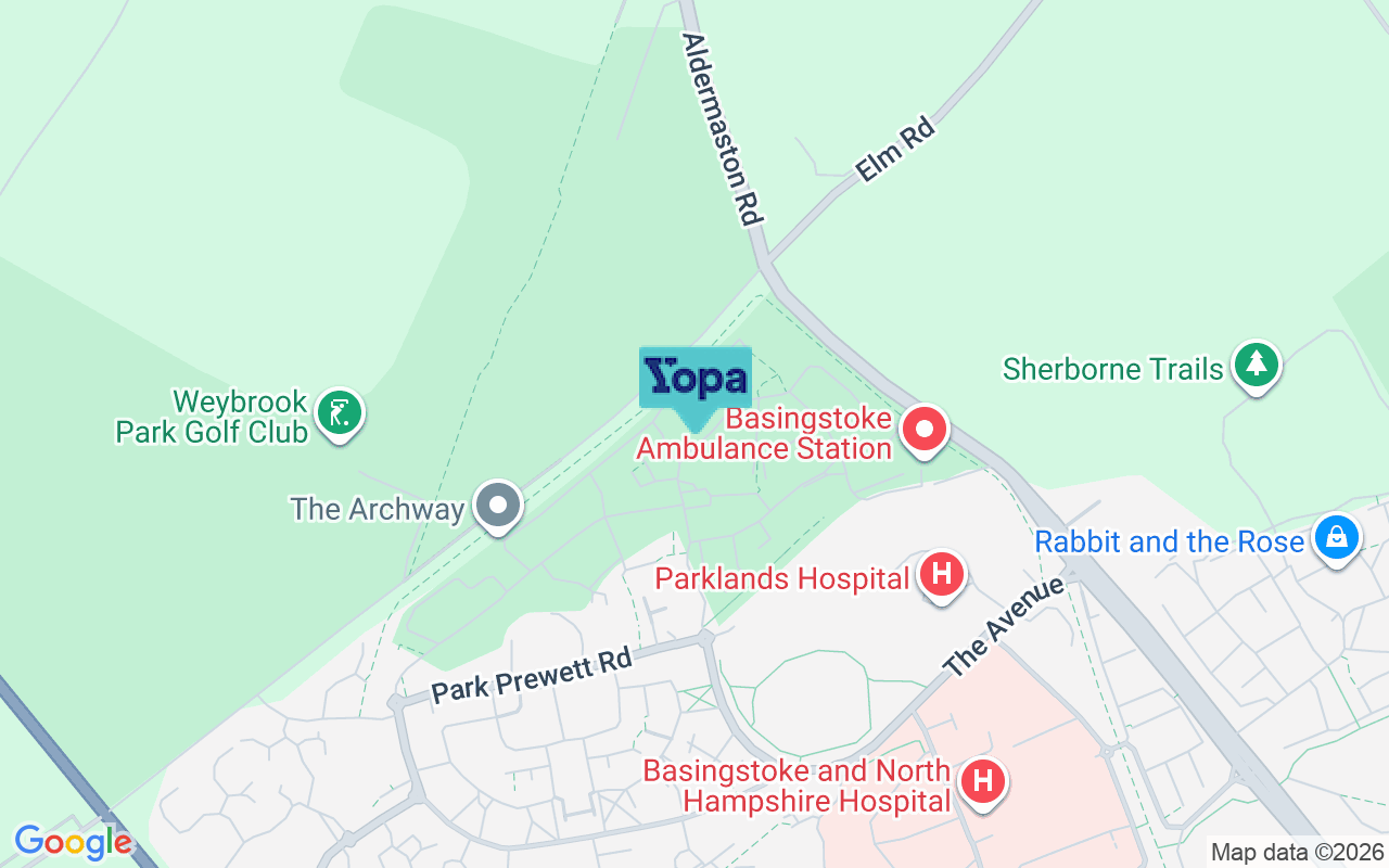 Map showing the location of RG24 9YA