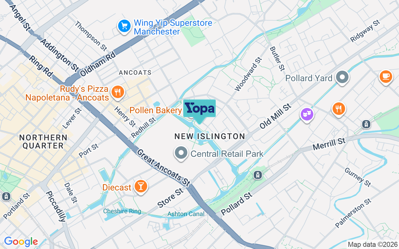 Map showing the location of M4 6LG