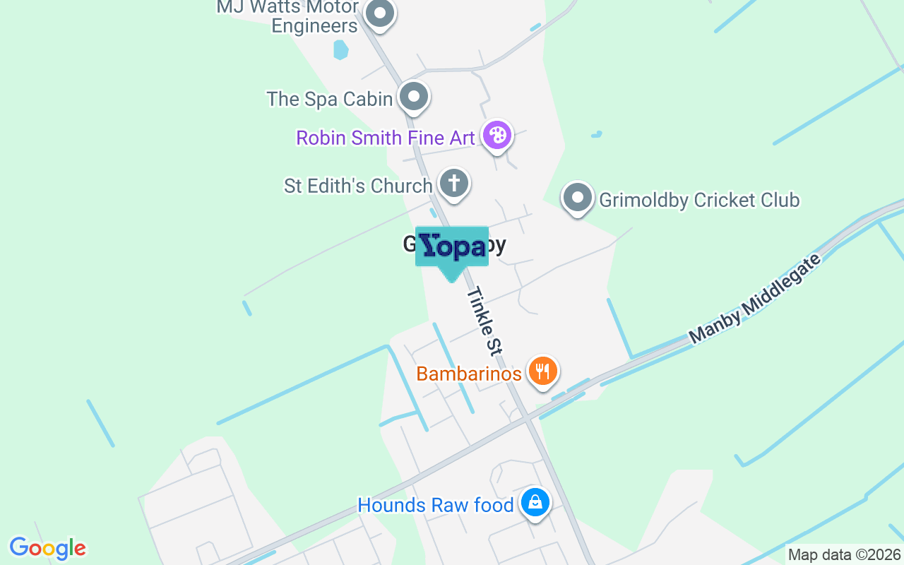 Map showing the location of LN11 8SW