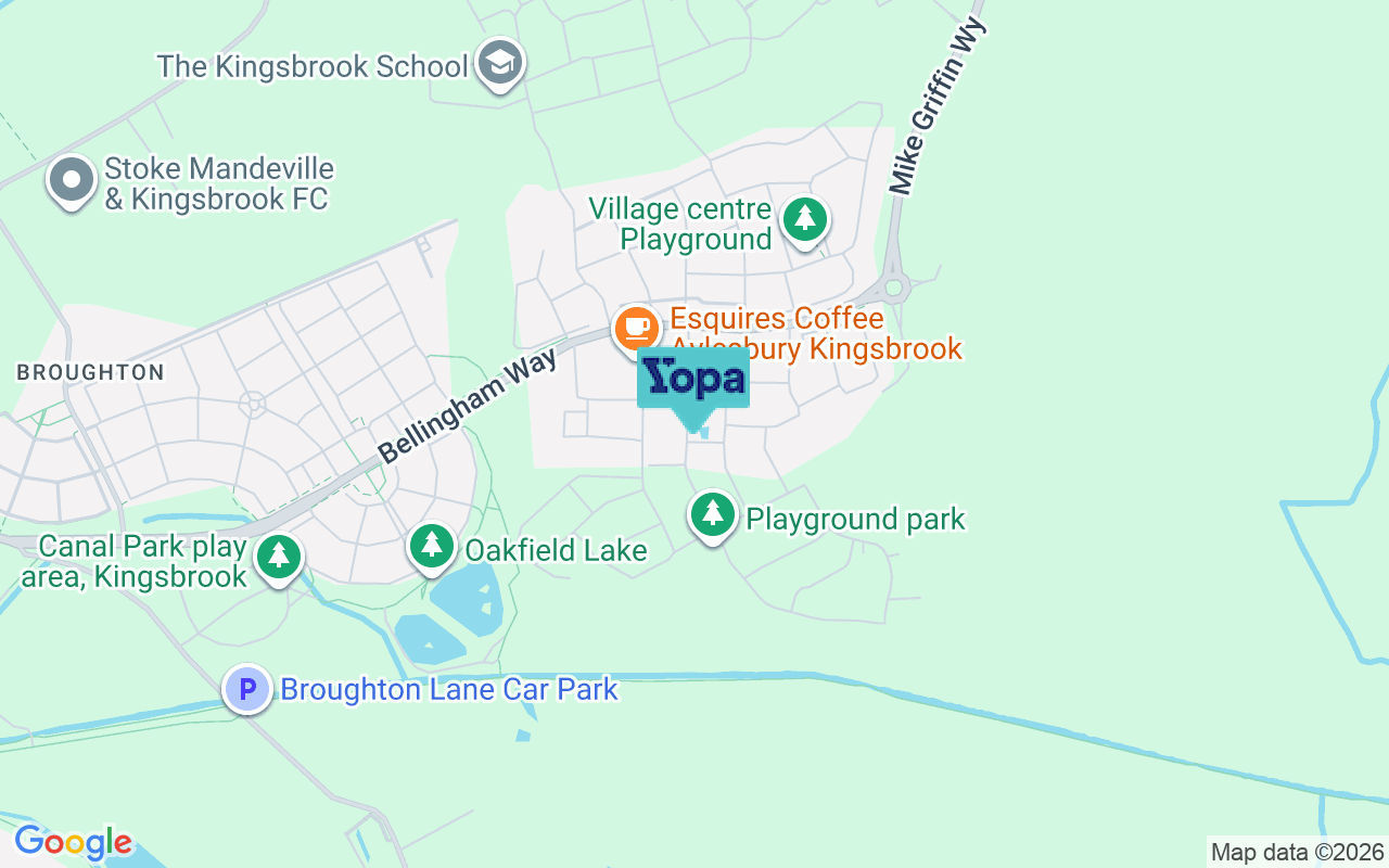 Map showing the location of HP22 7EA