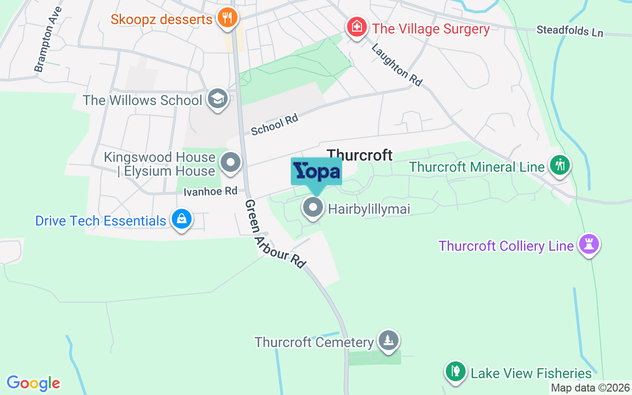 Map showing the location of S66 9FF