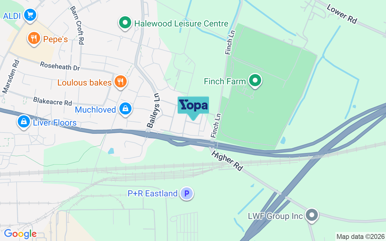 Map showing the location of L26 0AL