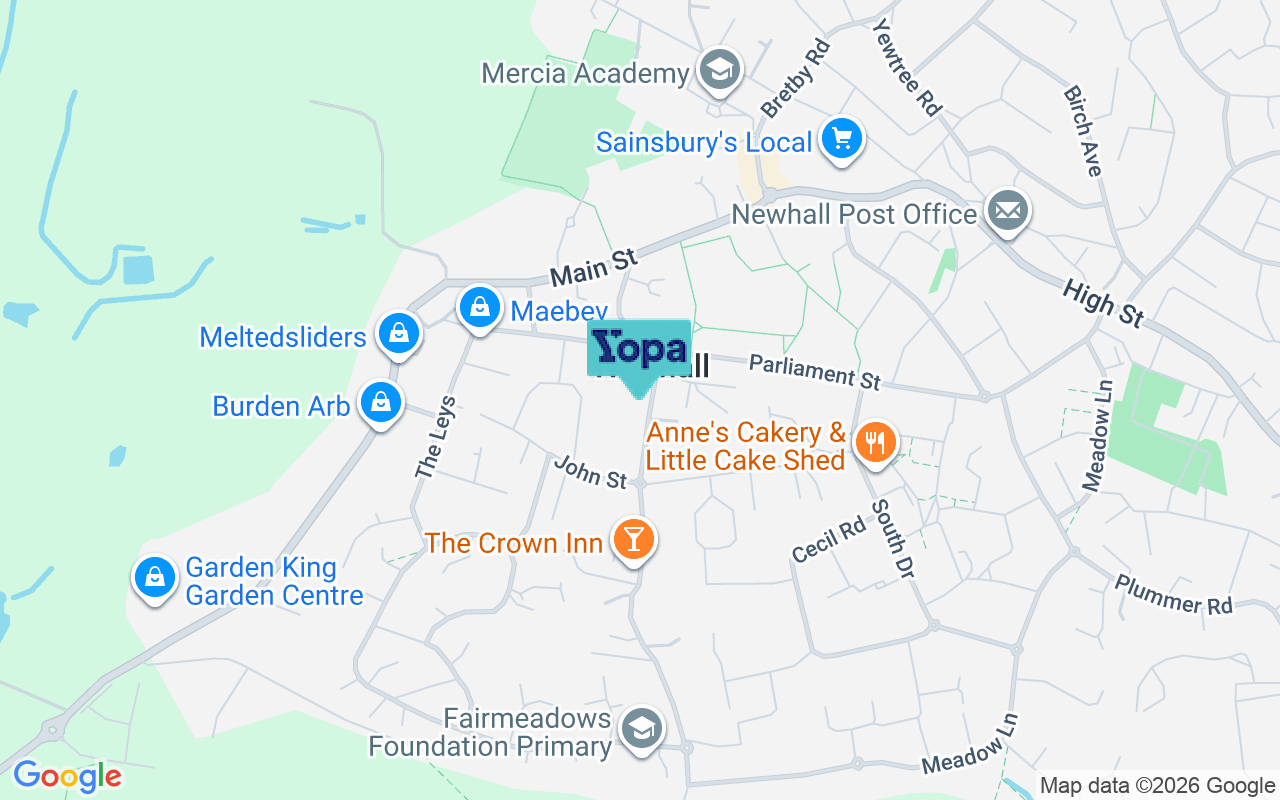 Map showing the location of DE11 0SL