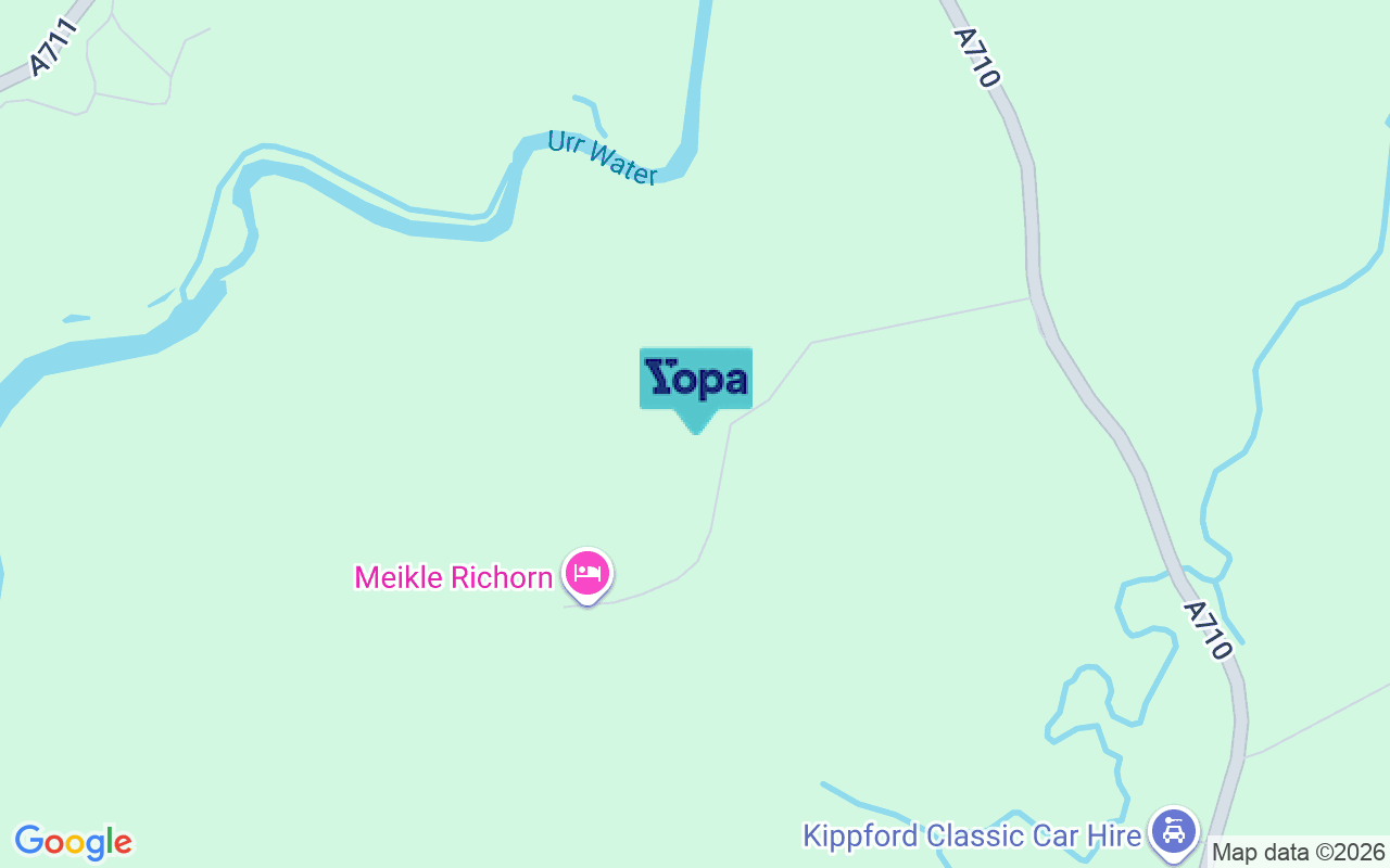 Map showing the location of DG5 4QT