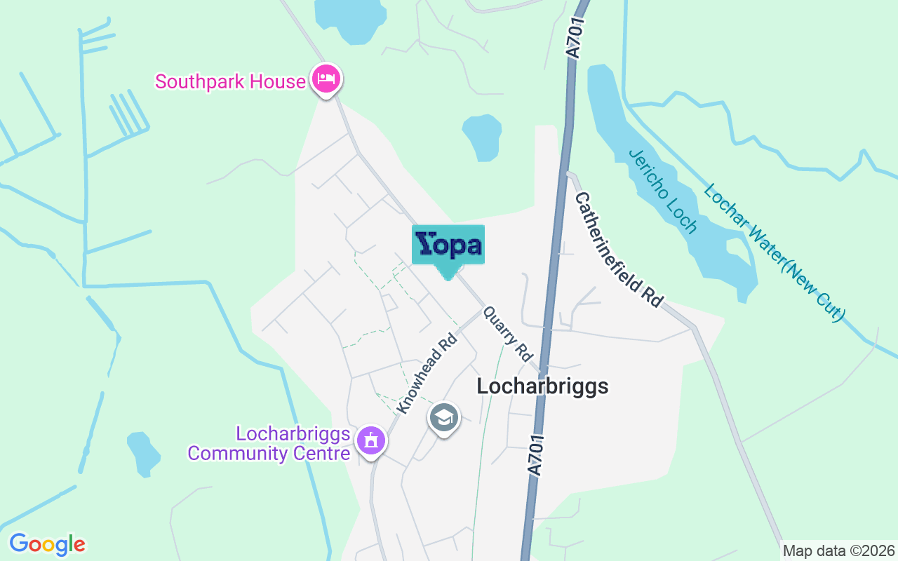 Map showing the location of DG1 1QQ