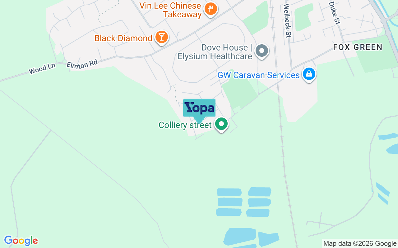 Map showing the location of S80 4FA