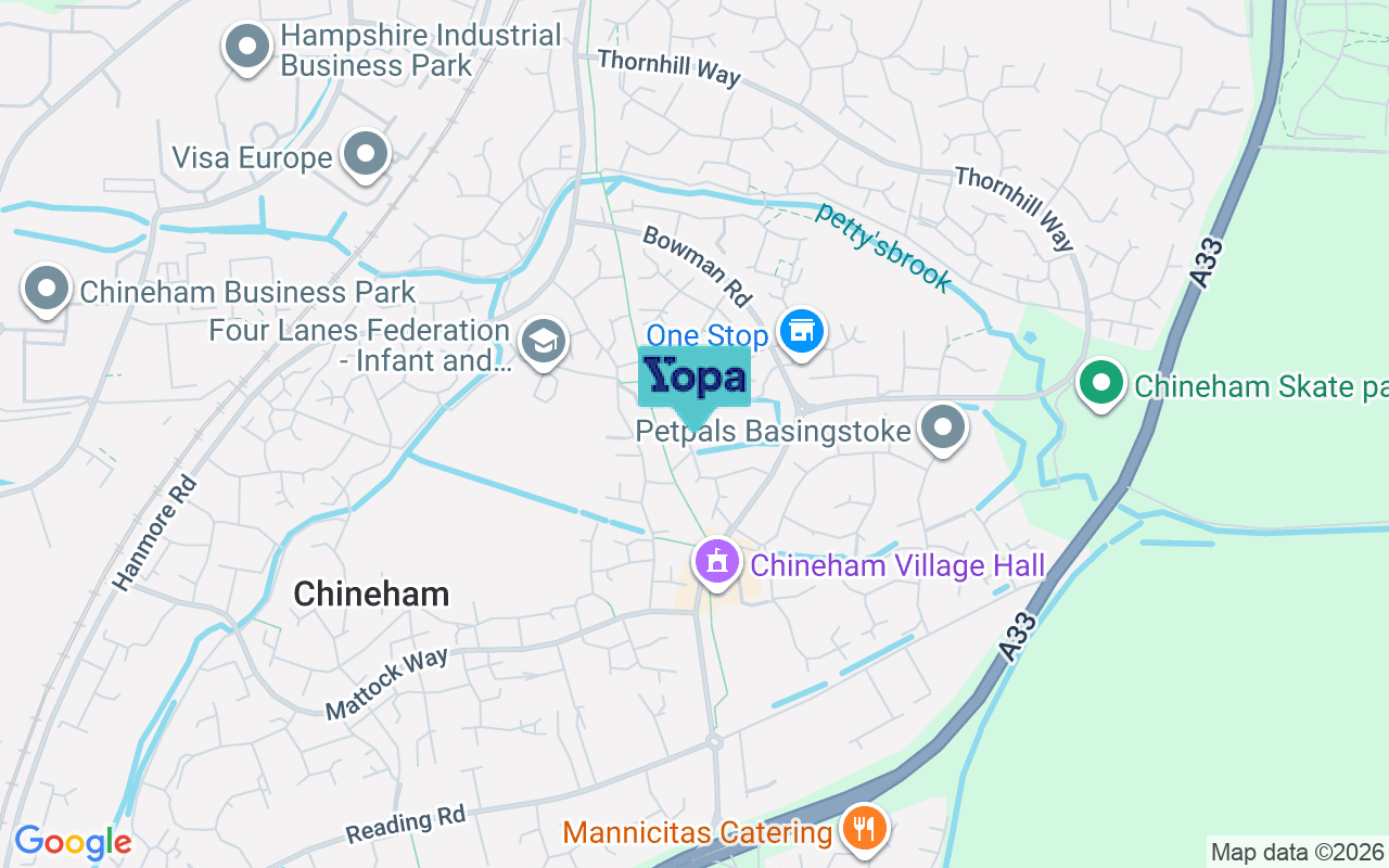 Map showing the location of RG24 8EX