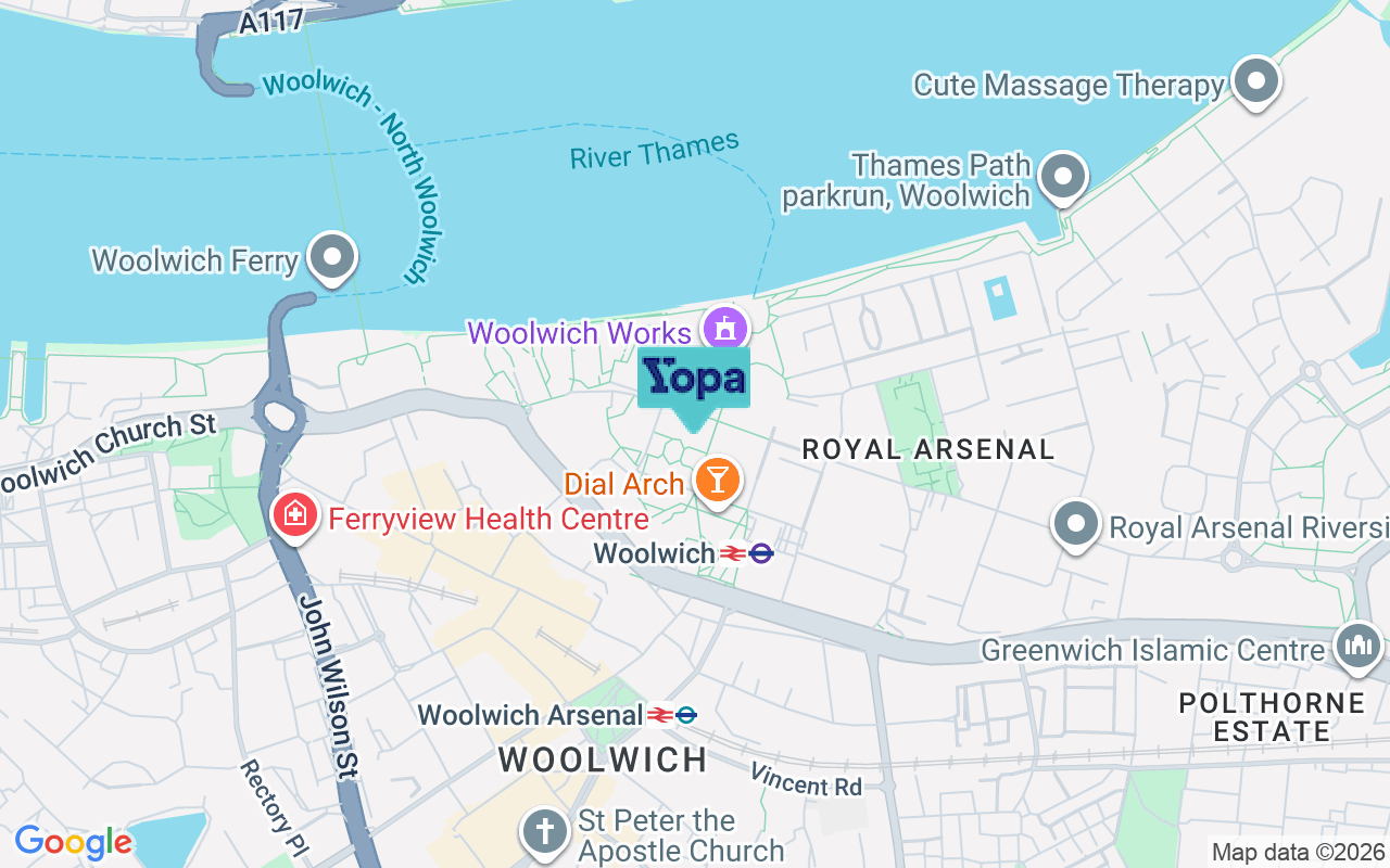 Map showing the location of SE18 6HP