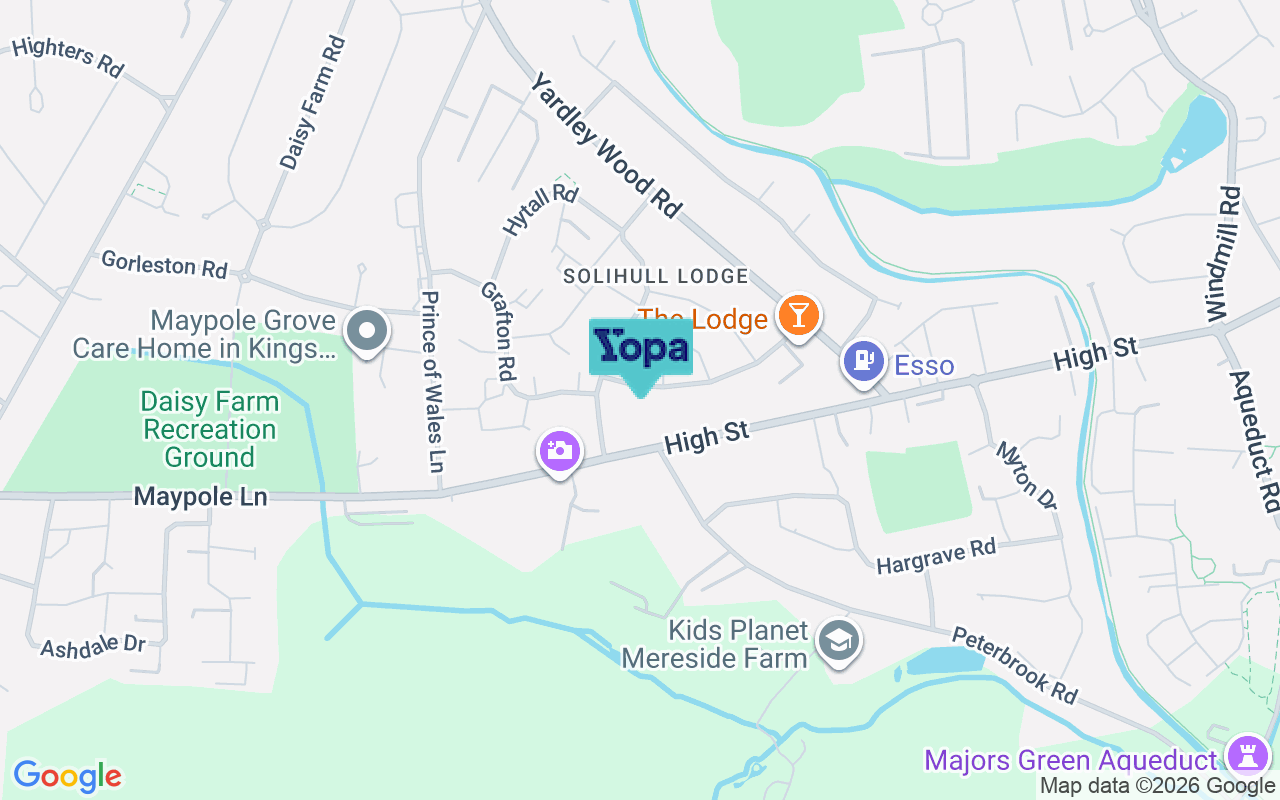 Map showing the location of B90 1LT