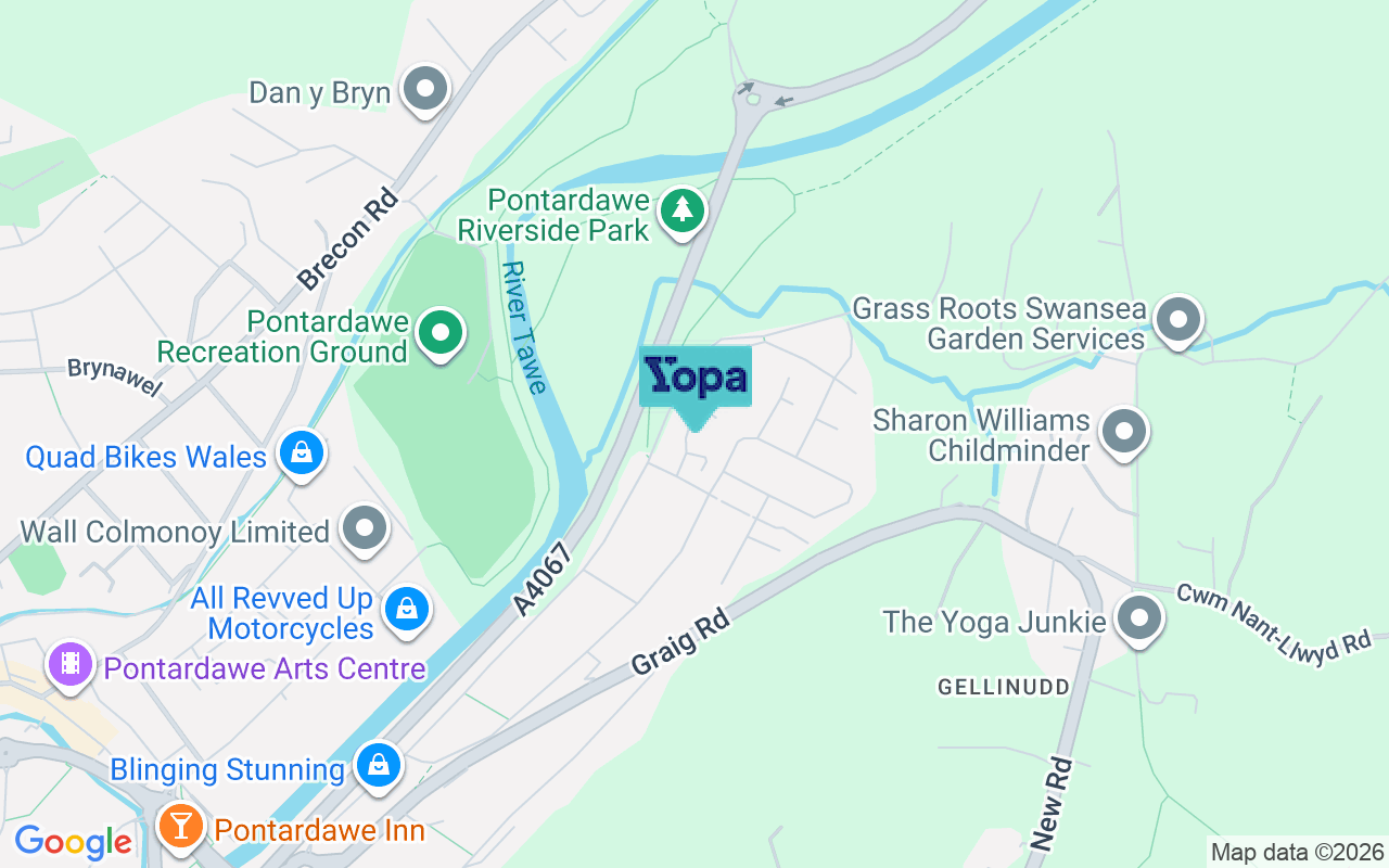 Map showing the location of SA8 3DF