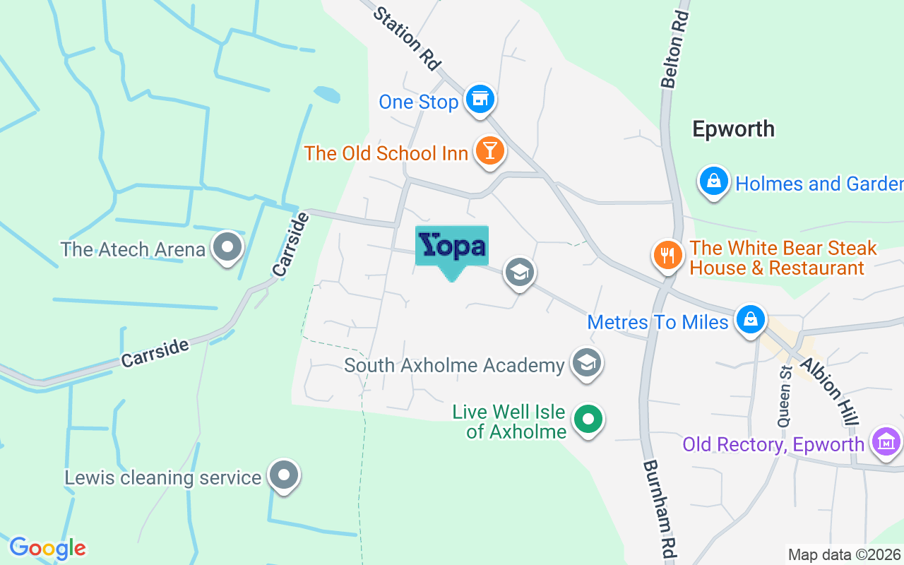 Map showing the location of DN9 1DR