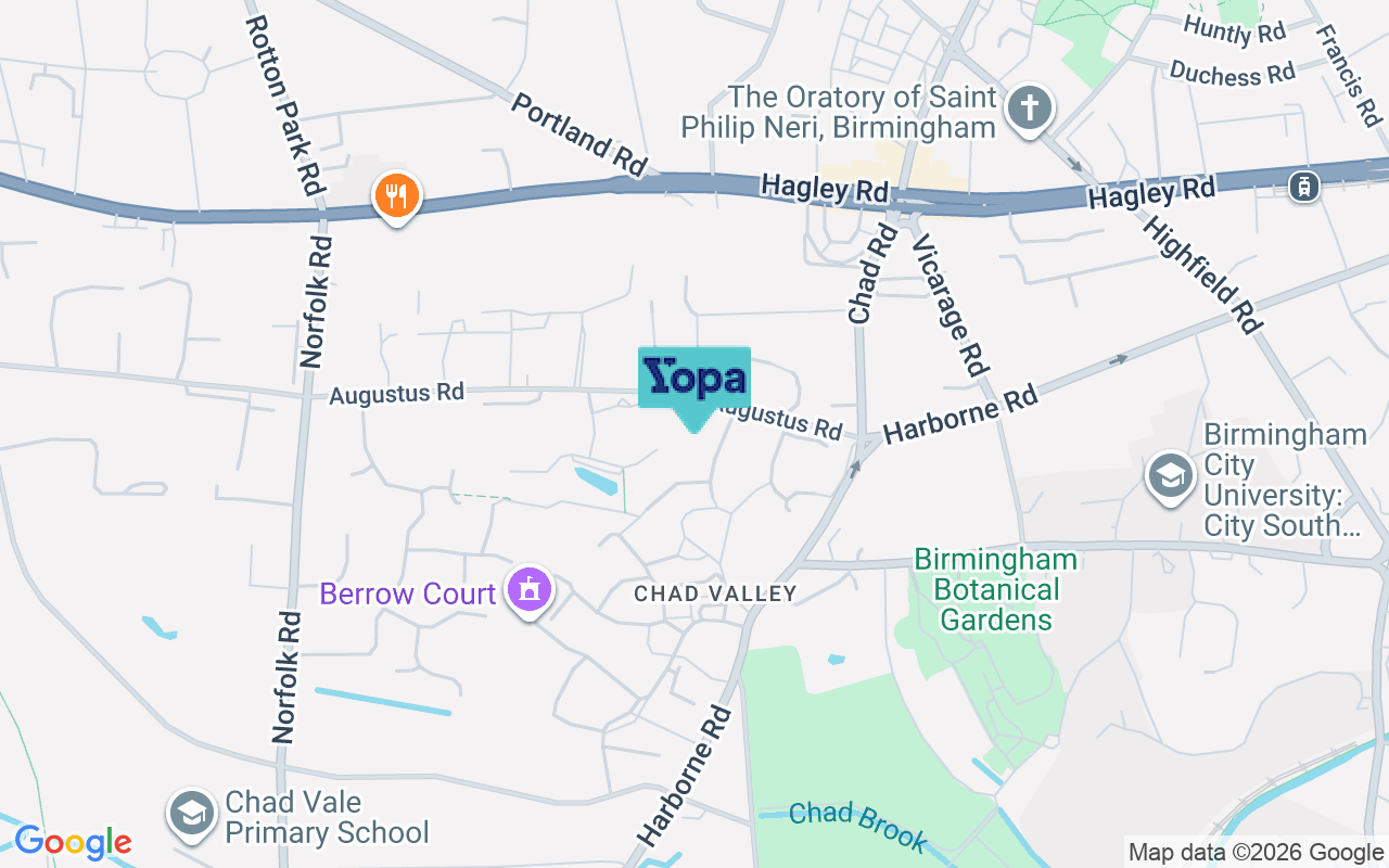 Map showing the location of B15 3LU