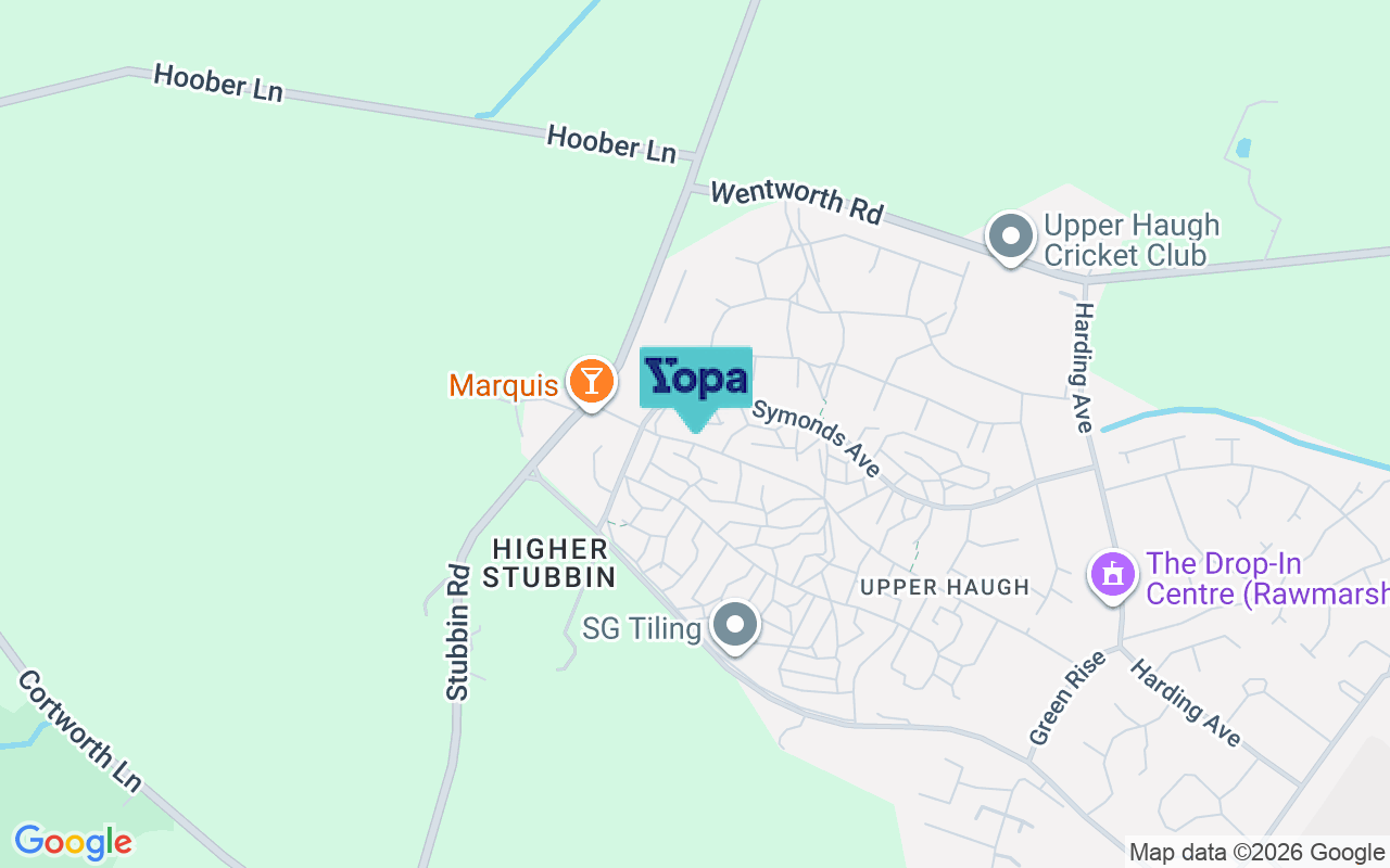 Map showing the location of S62 7NB