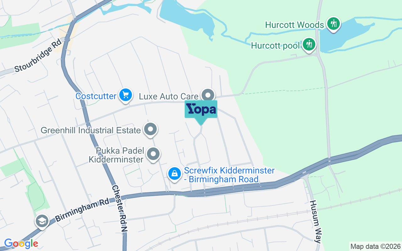 Map showing the location of DY10 2SY