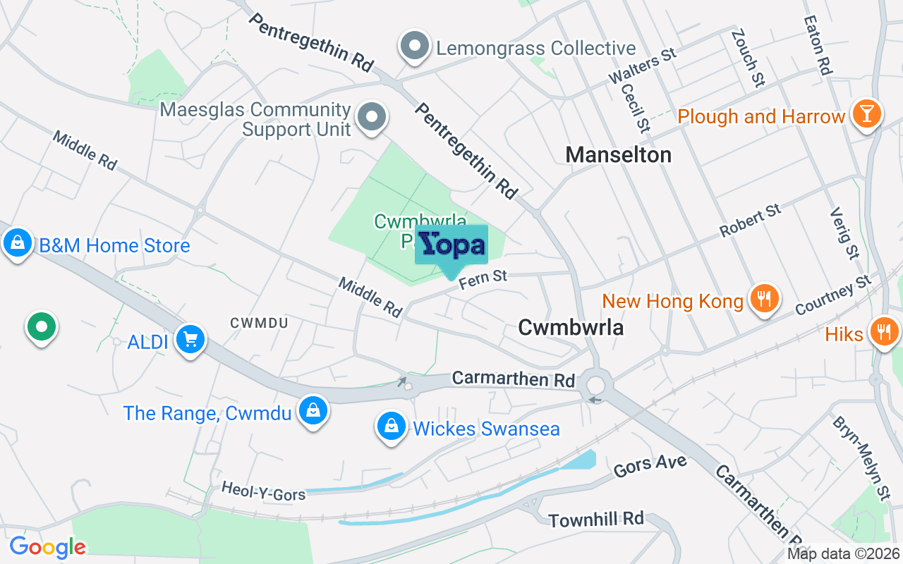 Map showing the location of SA5 8BQ