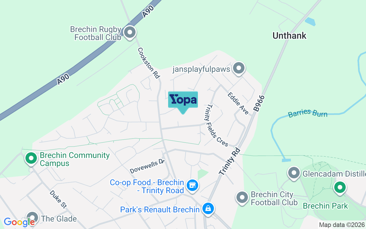 Map showing the location of DD9 6BG