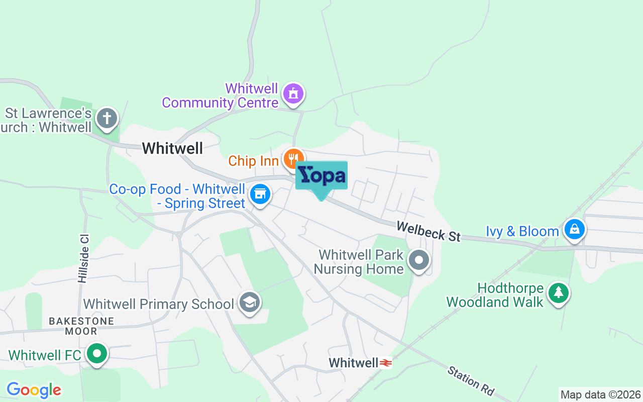Map showing the location of S80 4TW