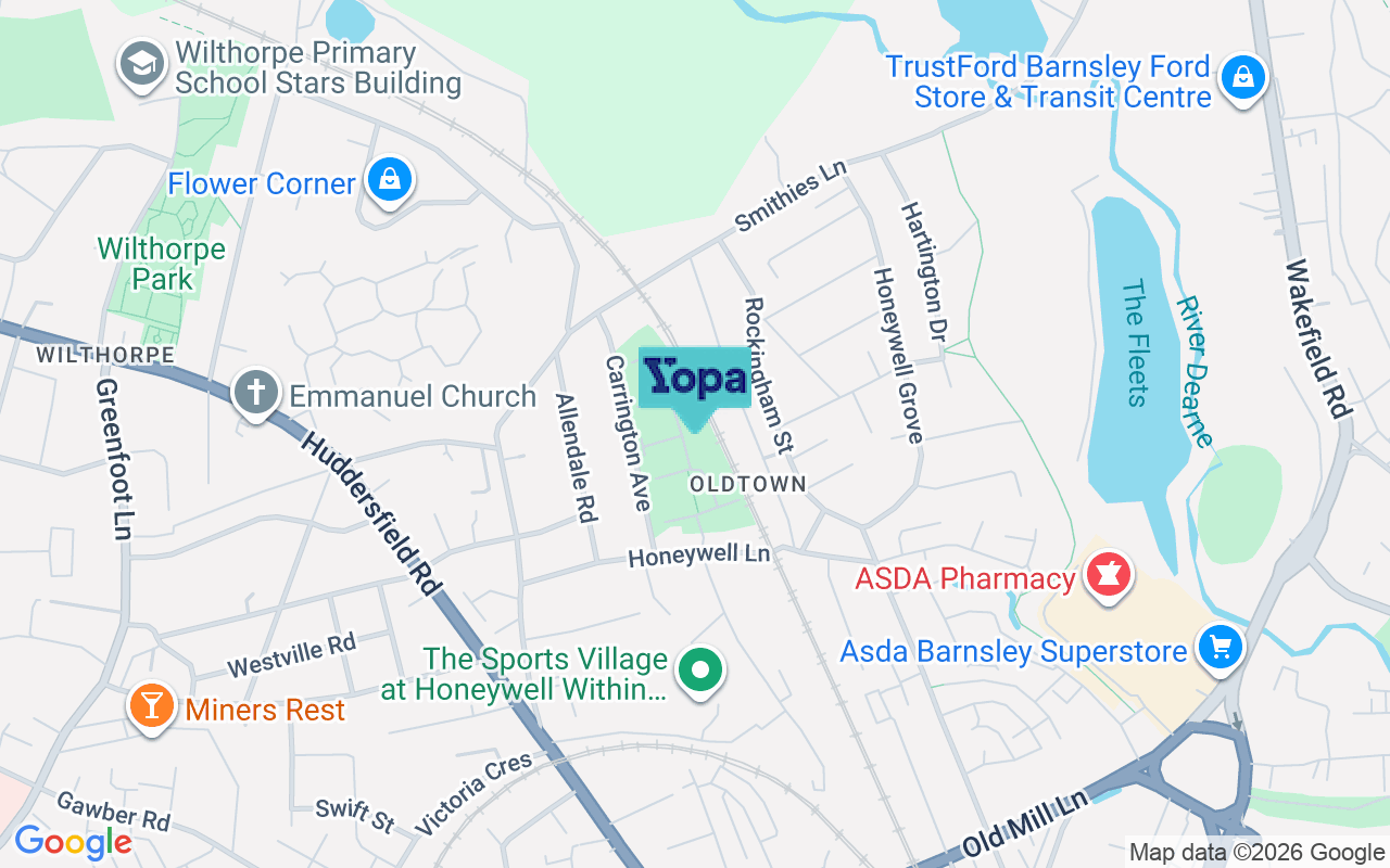 Map showing the location of S75 1FL