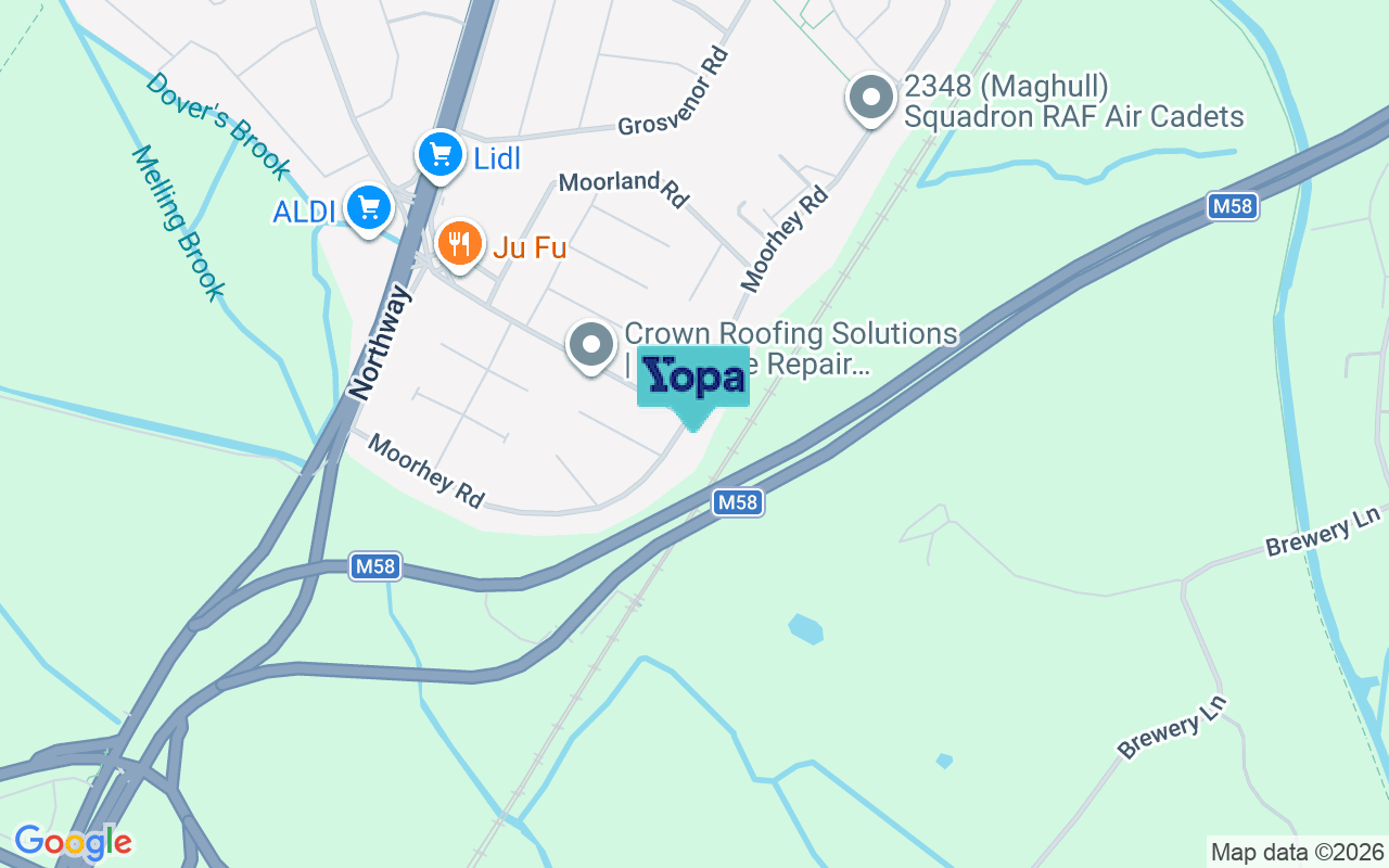 Map showing the location of L31 5LN