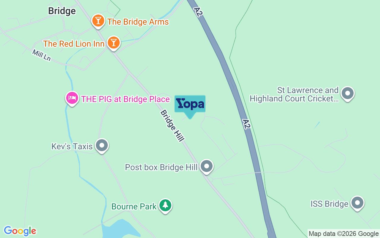 Map showing the location of CT4 5BA