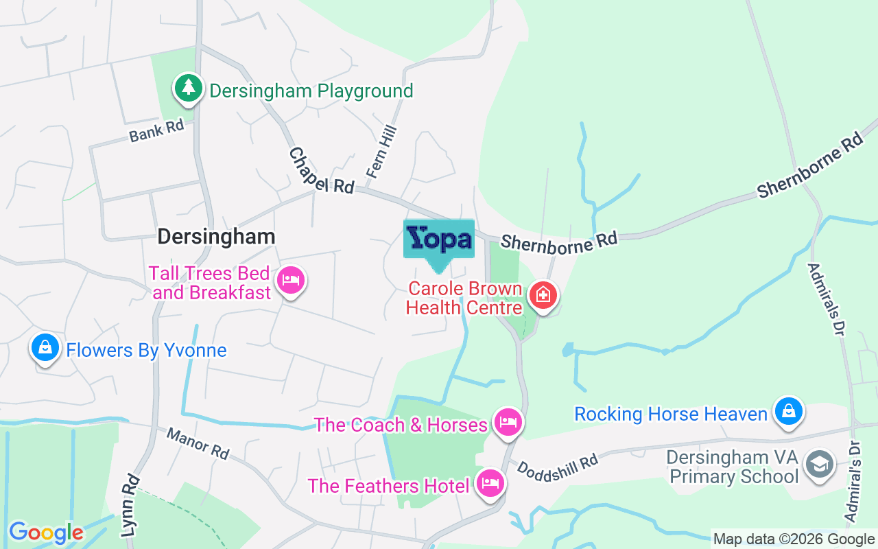Map showing the location of PE31 6YT