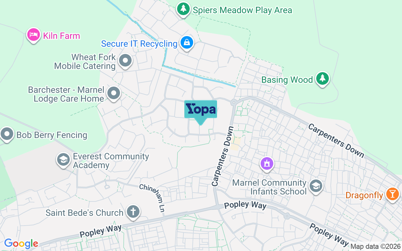 Map showing the location of RG24 9RX