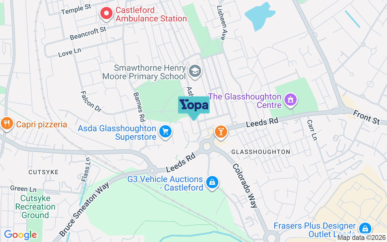 Map showing the location of WF10 5AU