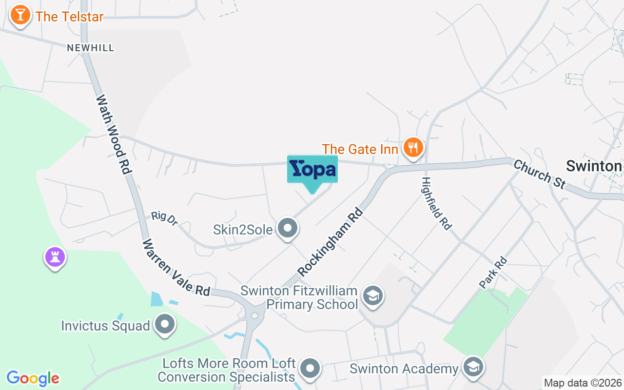 Map showing the location of S64 8DY