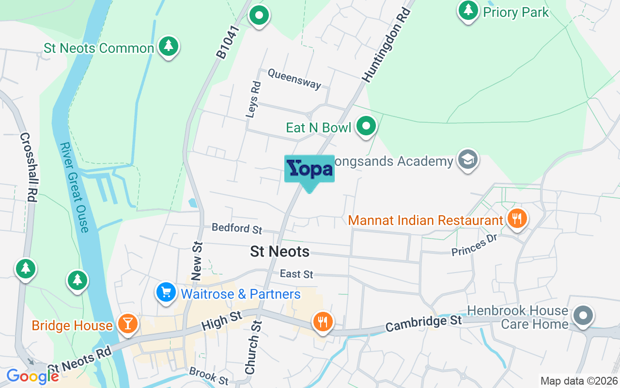 Map showing the location of PE19 1DN
