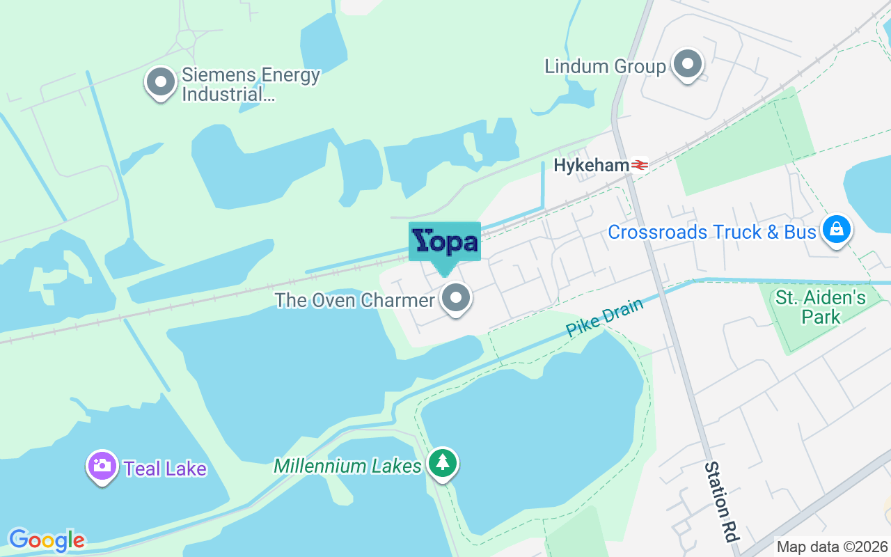Map showing the location of LN6 9ZP