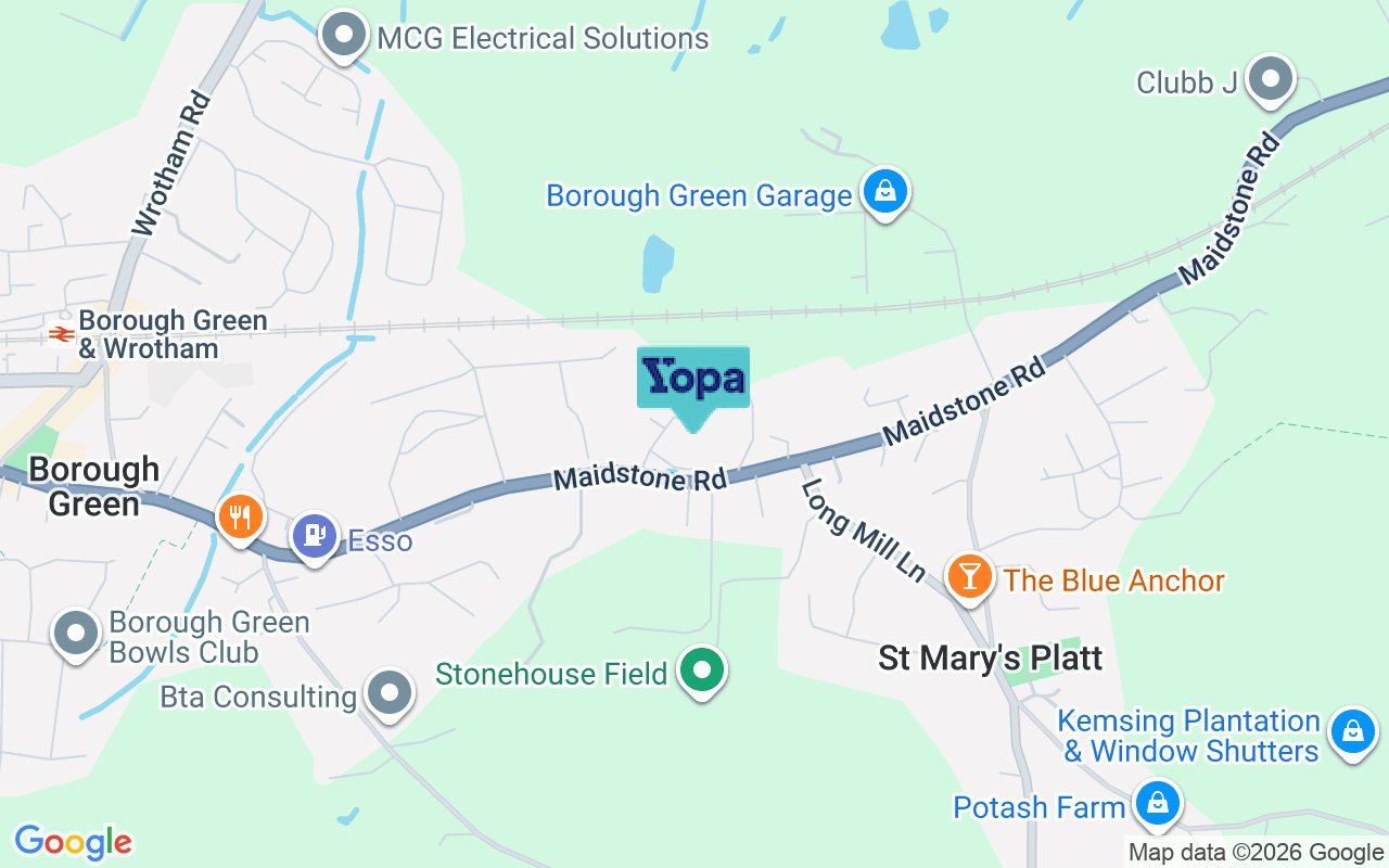 Map showing the location of TN15 8JQ