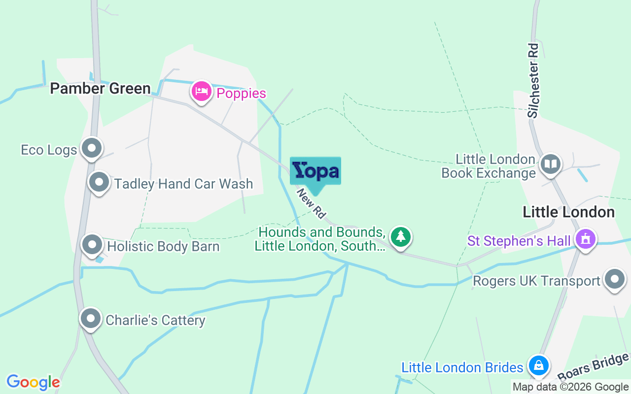 Map showing the location of RG26 3AQ