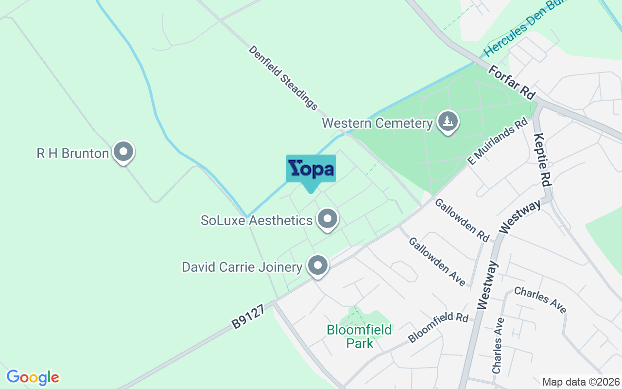 Map showing the location of DD11 3FA