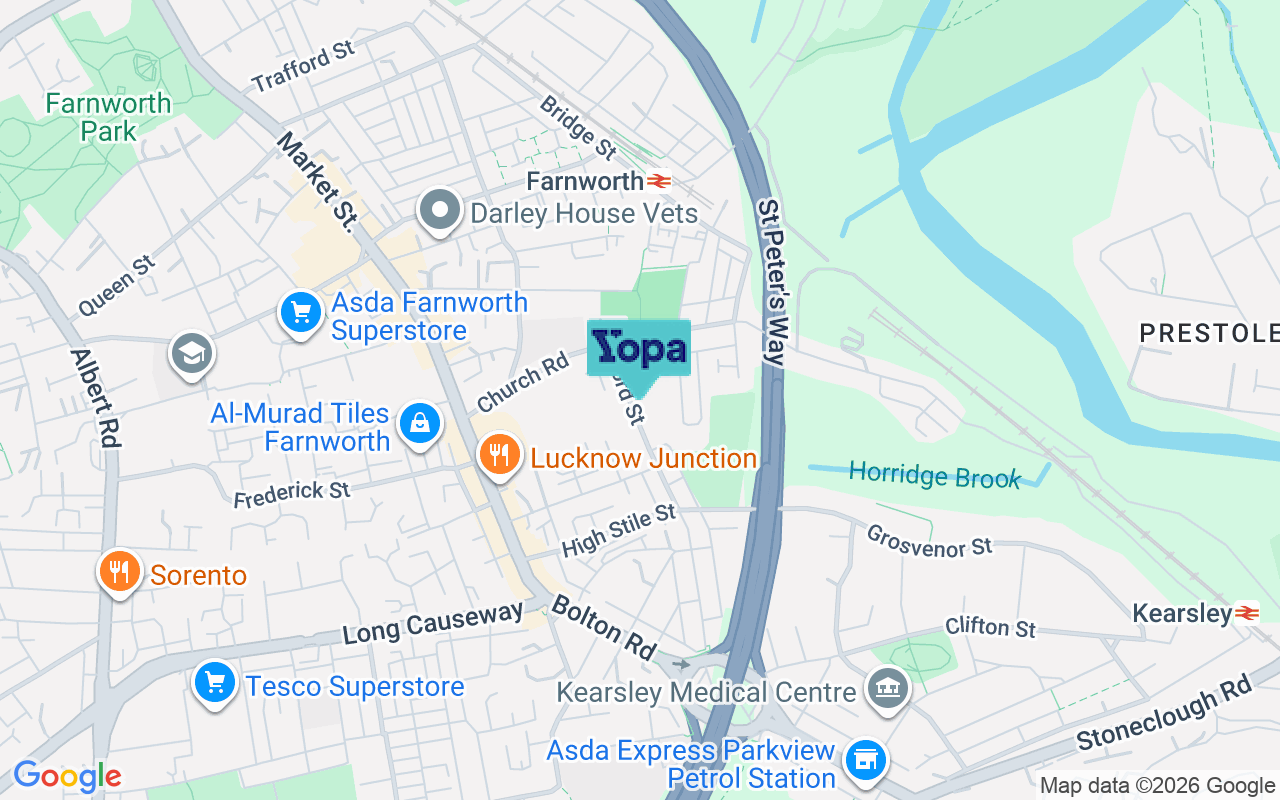 Map showing the location of BL4 8AR