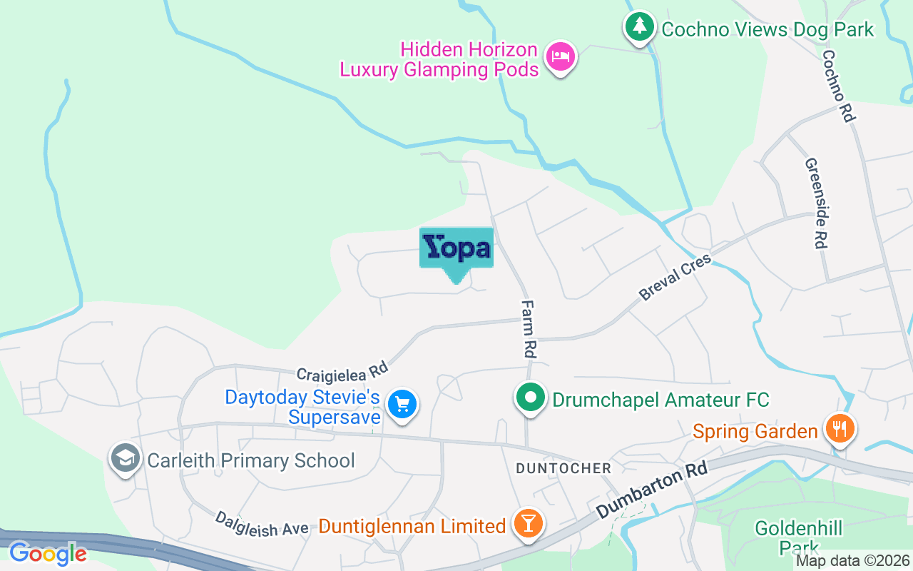 Map showing the location of G81 6LD
