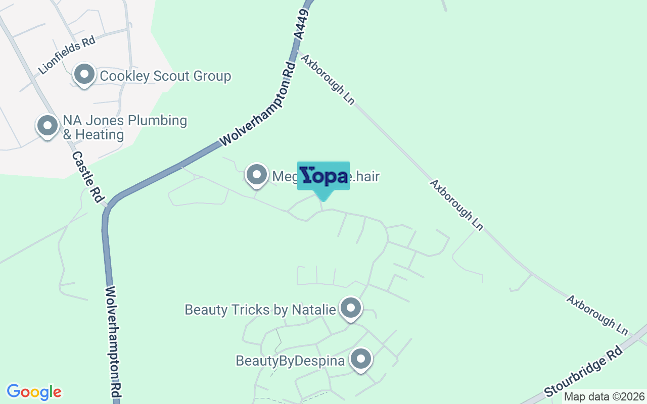 Map showing the location of DY10 3FP