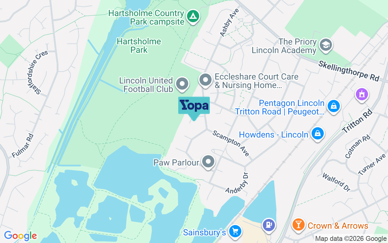 Map showing the location of LN6 0DZ