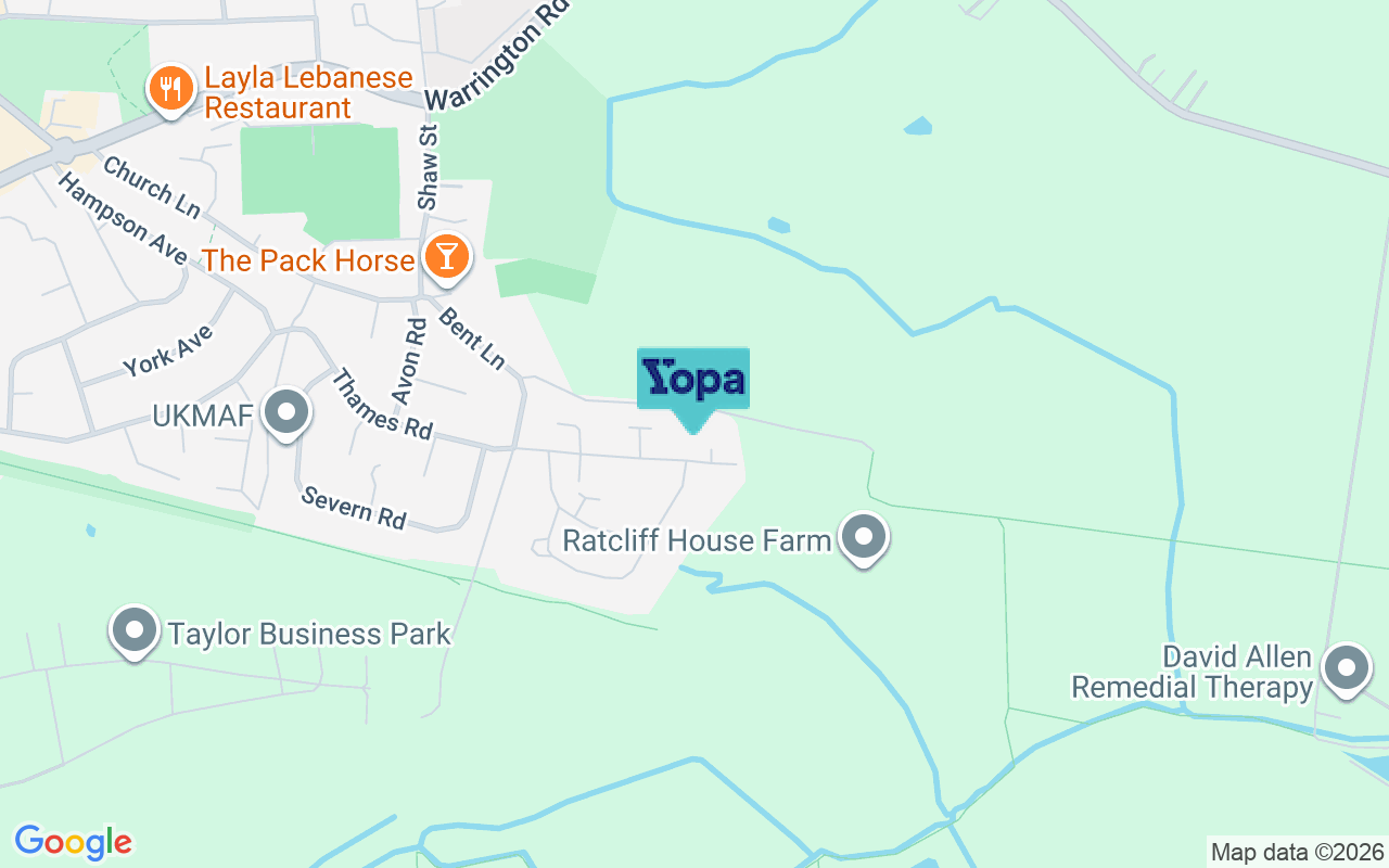 Map showing the location of WA3 5EL