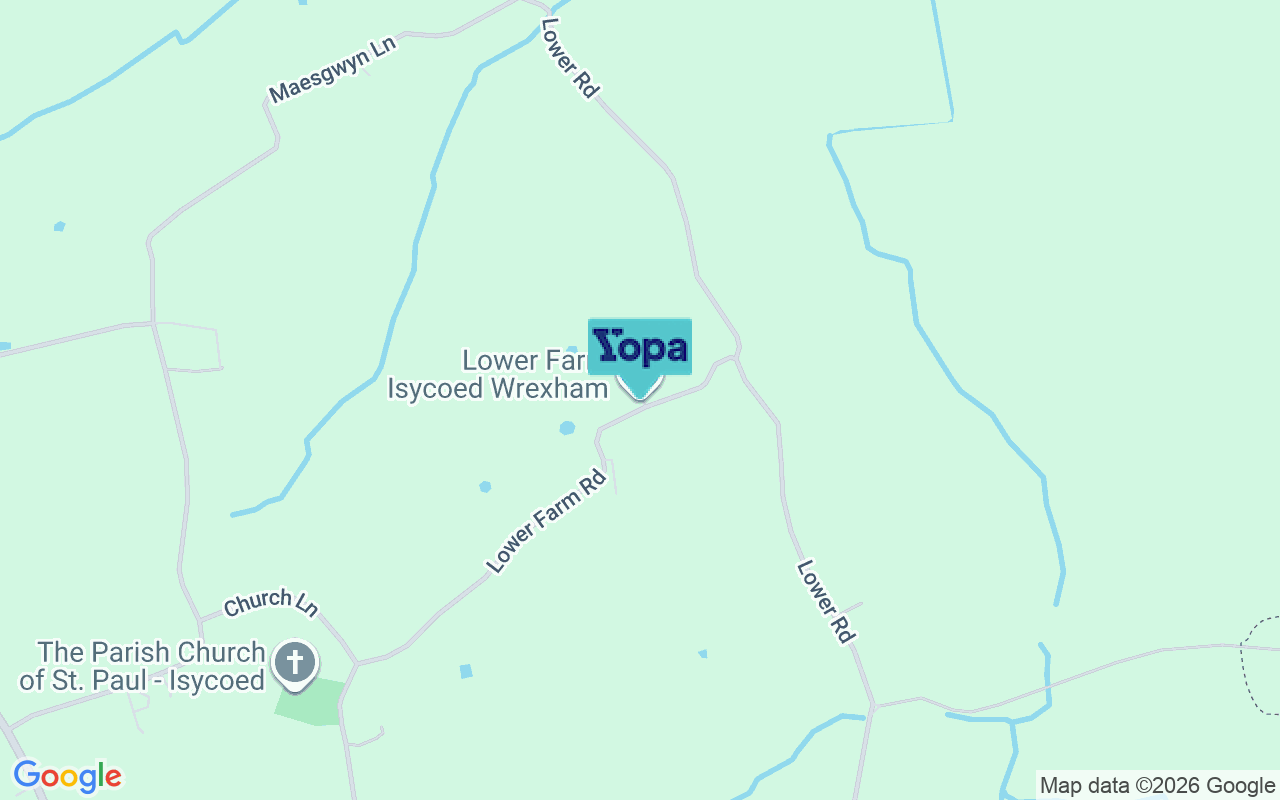 Map showing the location of LL13 9RY