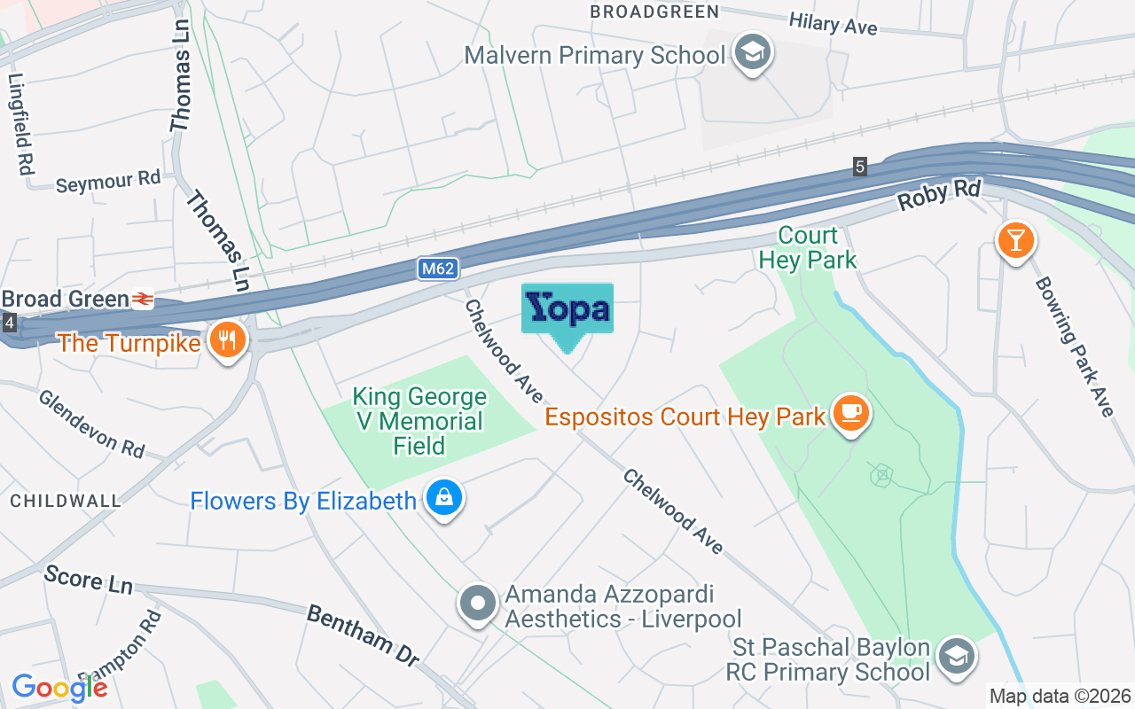Map showing the location of L16 3NG