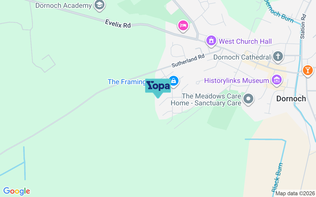 Map showing the location of IV25 3RS