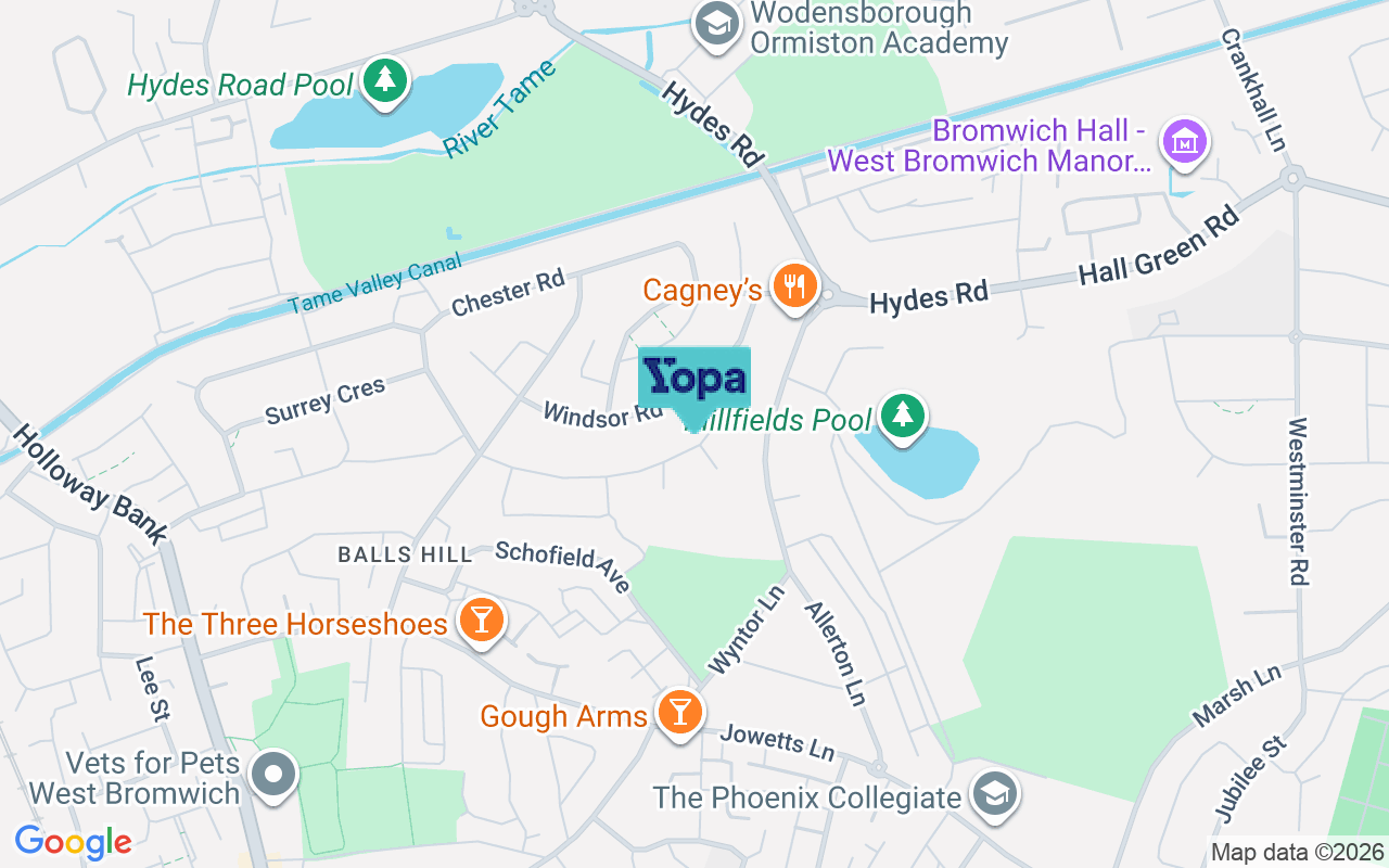 Map showing the location of B71 2NZ
