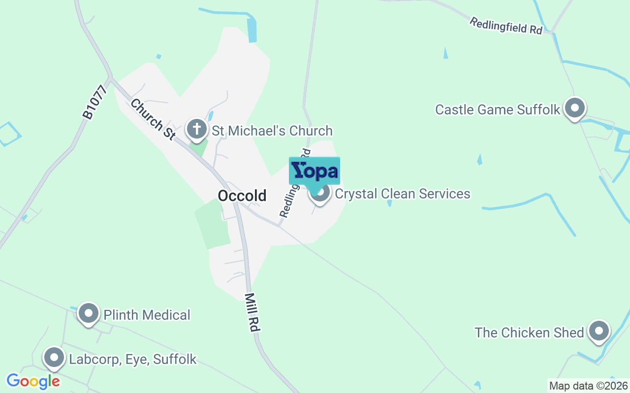 Map showing the location of IP23 7LD