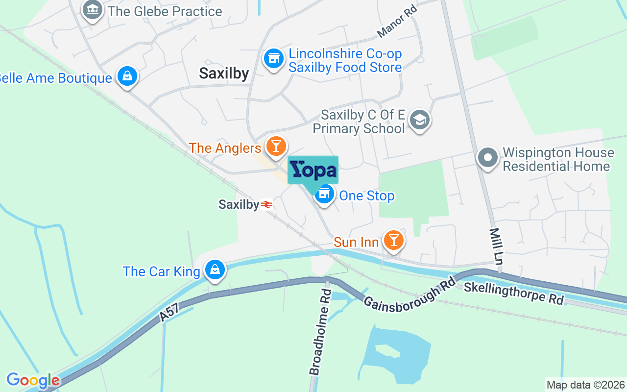 Map showing the location of LN1 2LN