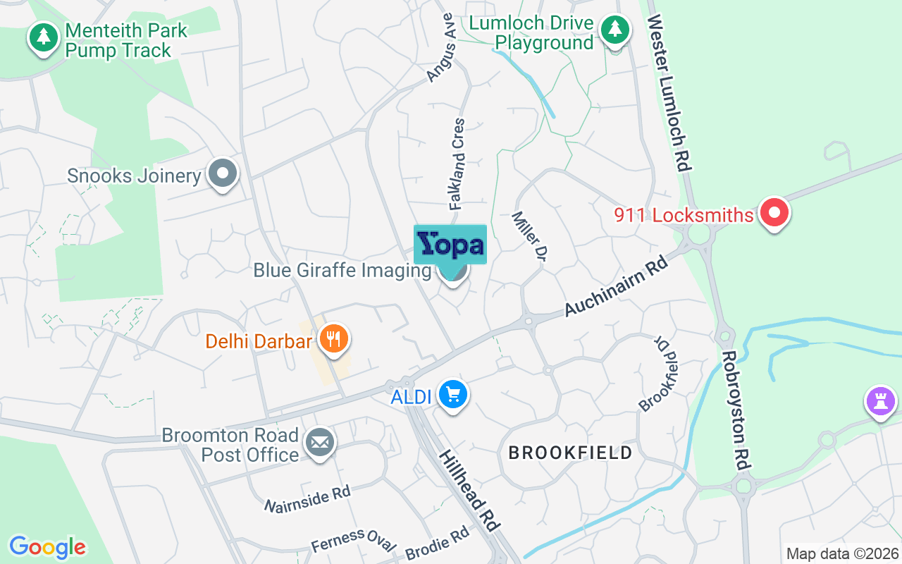 Map showing the location of G64 1XX