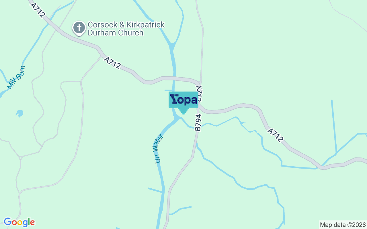 Map showing the location of DG7 3DH