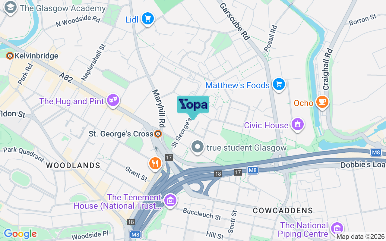 Map showing the location of G3 6JR