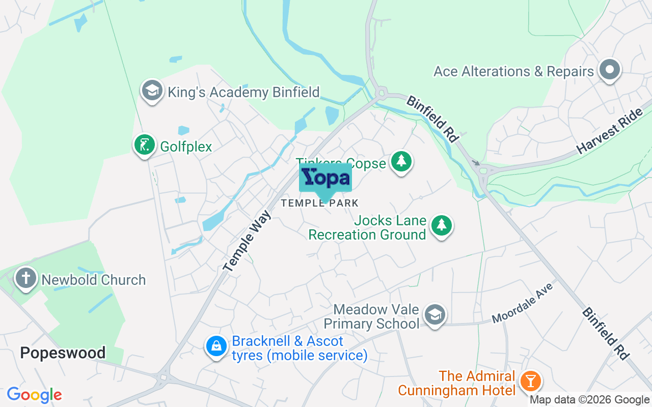 Map showing the location of RG42 4UG