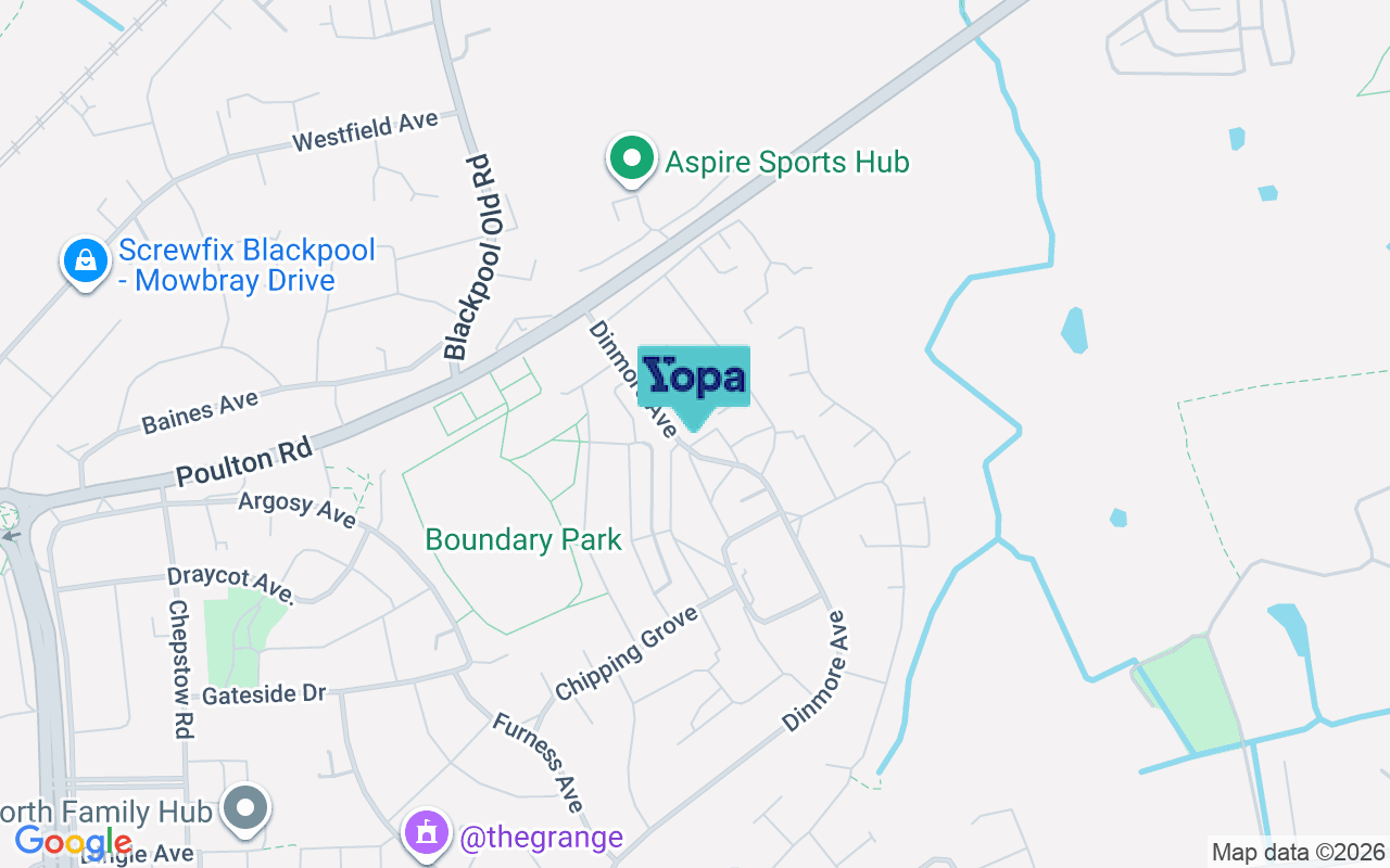 Map showing the location of FY3 7QY