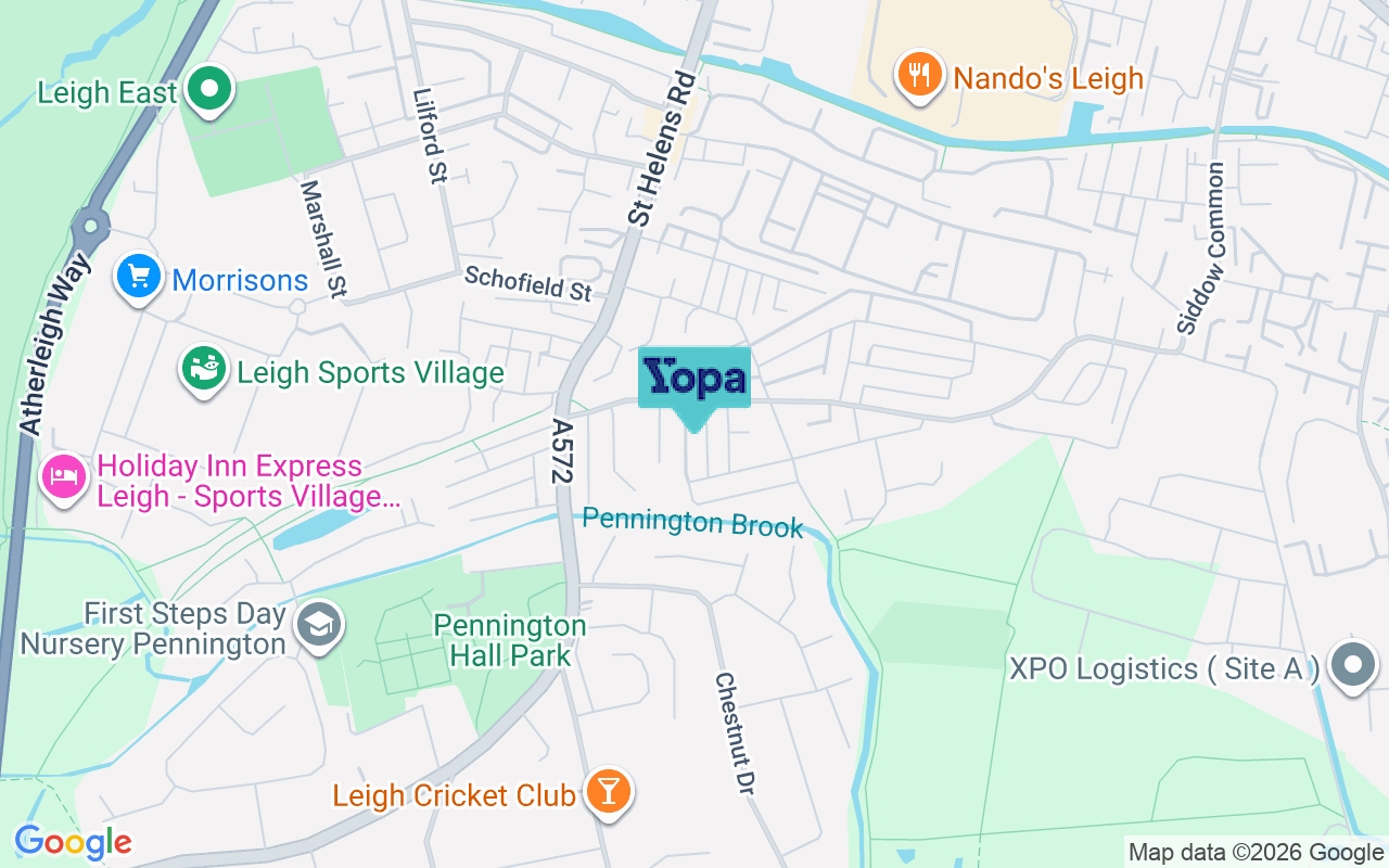 Map showing the location of WN7 3HP